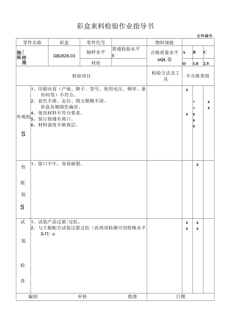 彩盒来料检验作业指导书.docx_第1页