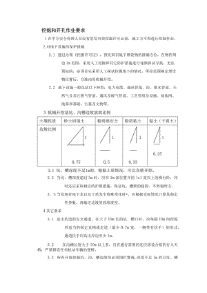 挖掘和开孔作业要求.docx