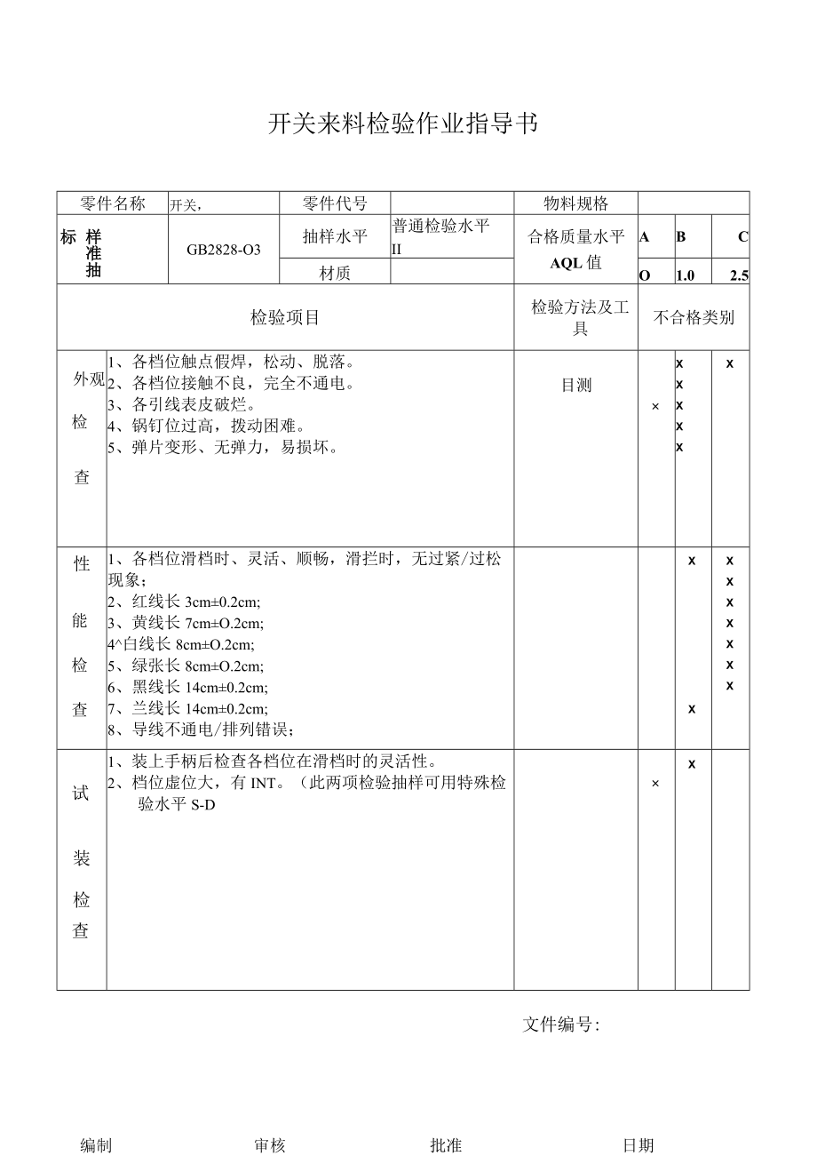 开关来料检验作业指导书.docx_第1页