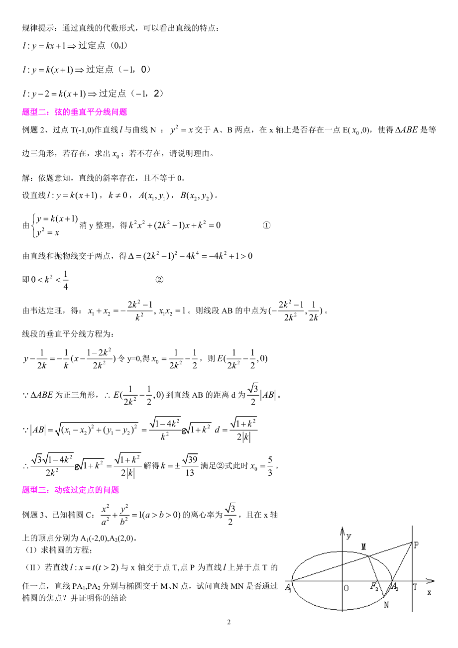 圆锥曲线题型总结 (2).doc_第2页