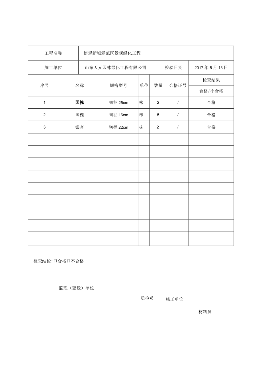 工程材料报审表5.13国槐、银杏.docx_第2页