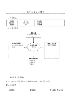 施工员岗位说明书.docx