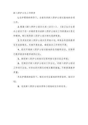 新入职护士长工作职责.docx