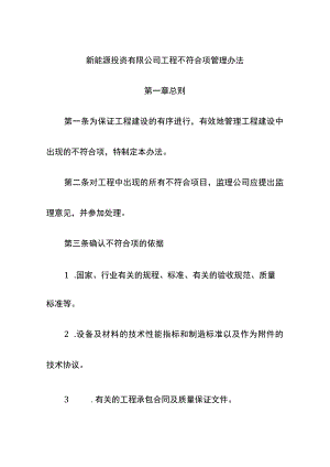 新能源投资有限公司工程不符合项管理办法.docx