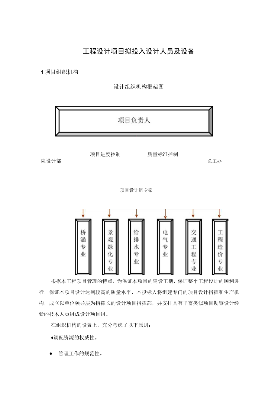 工程设计项目拟投入设计人员及设备.docx_第1页