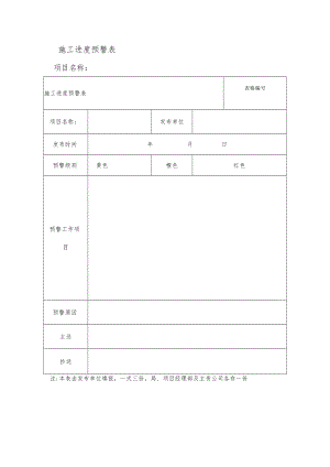 施工进度预警表.docx