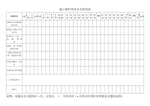 施工临时用电安全检查表.docx