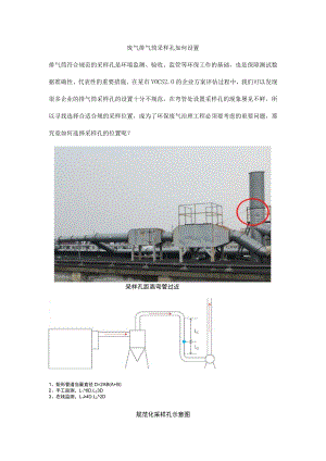 废气排气筒采样孔如何设置.docx