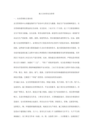 施工企业的安全管理.docx