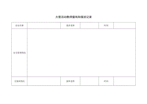 大型活动教师安全督查和值班记录.docx