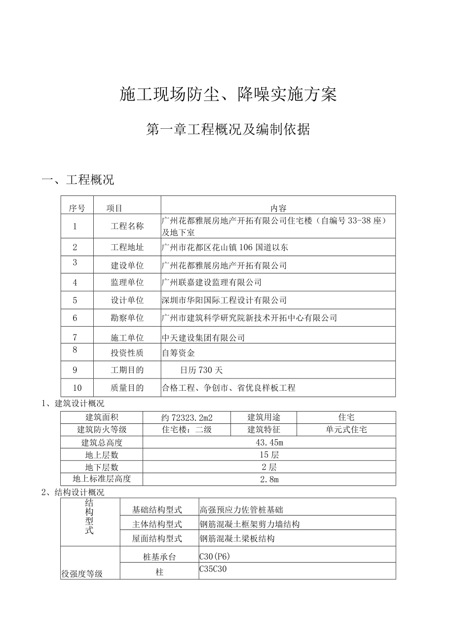 施工现场防尘降噪实施方案001.docx_第1页