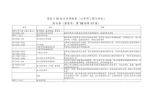 安装工程交工技术文件详表.docx