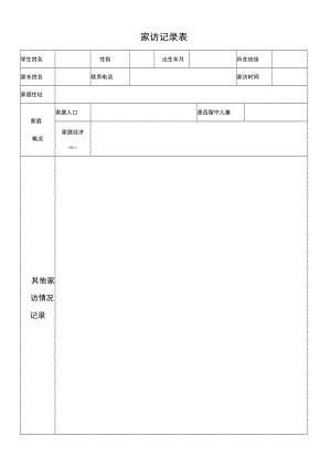 学校家访记录表.docx