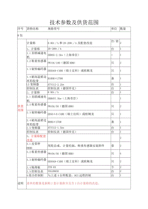 技术参数及供货范围.docx