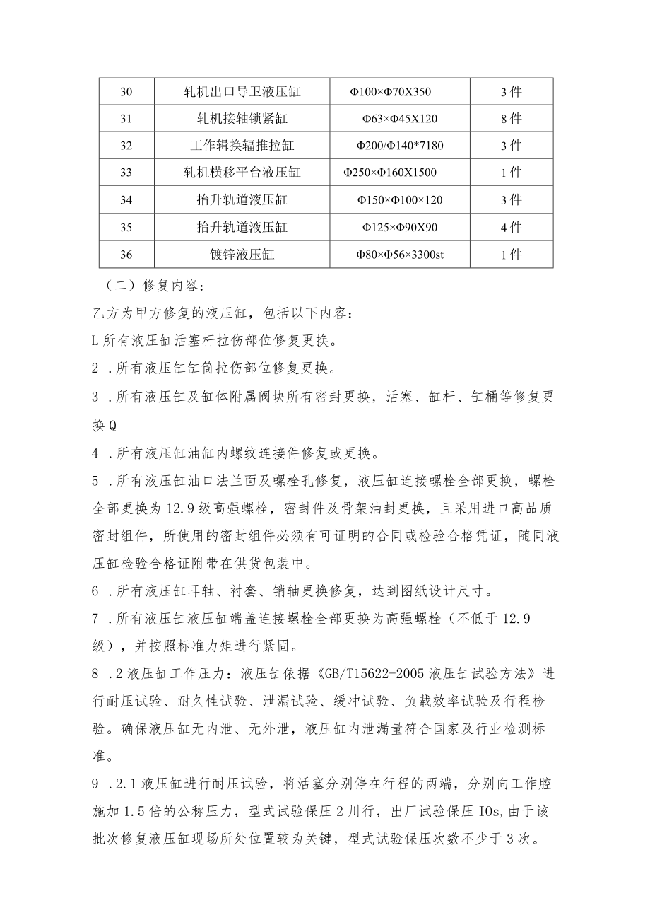 酒钢集团宏兴股份公司碳钢薄板厂液压缸修复技术协议.docx_第3页