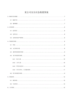 某公司安全应急救援预案.docx