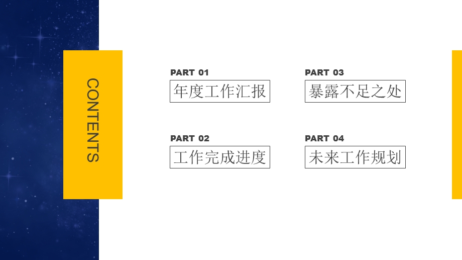 炫酷星空终工作总结PPT模板.pptx_第2页