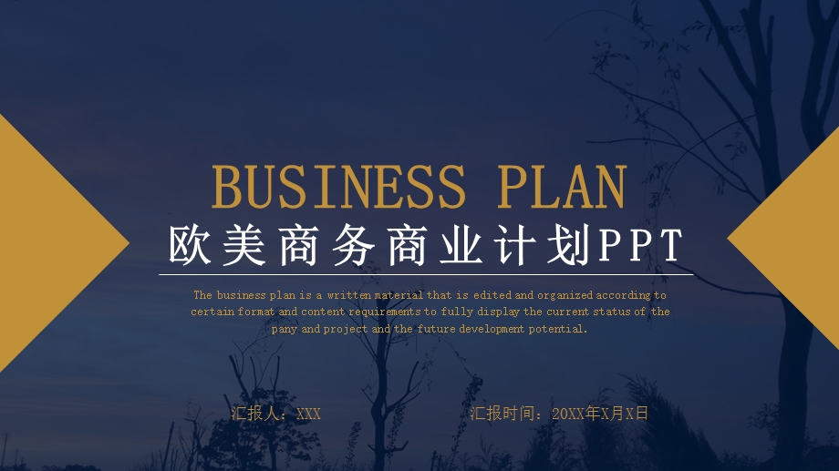 欧美商务风商业计划PPT模板.pptx_第1页
