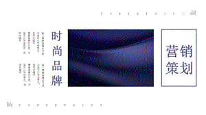 创意时尚名牌营销策划PPT模板 2.pptx