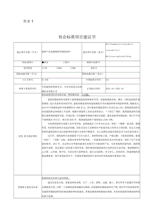 标准项目建议书《建材产品追溯 建筑用墙面涂料》.docx