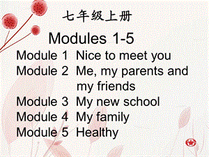 九年级分册复习（七年级Modules1-5）.ppt