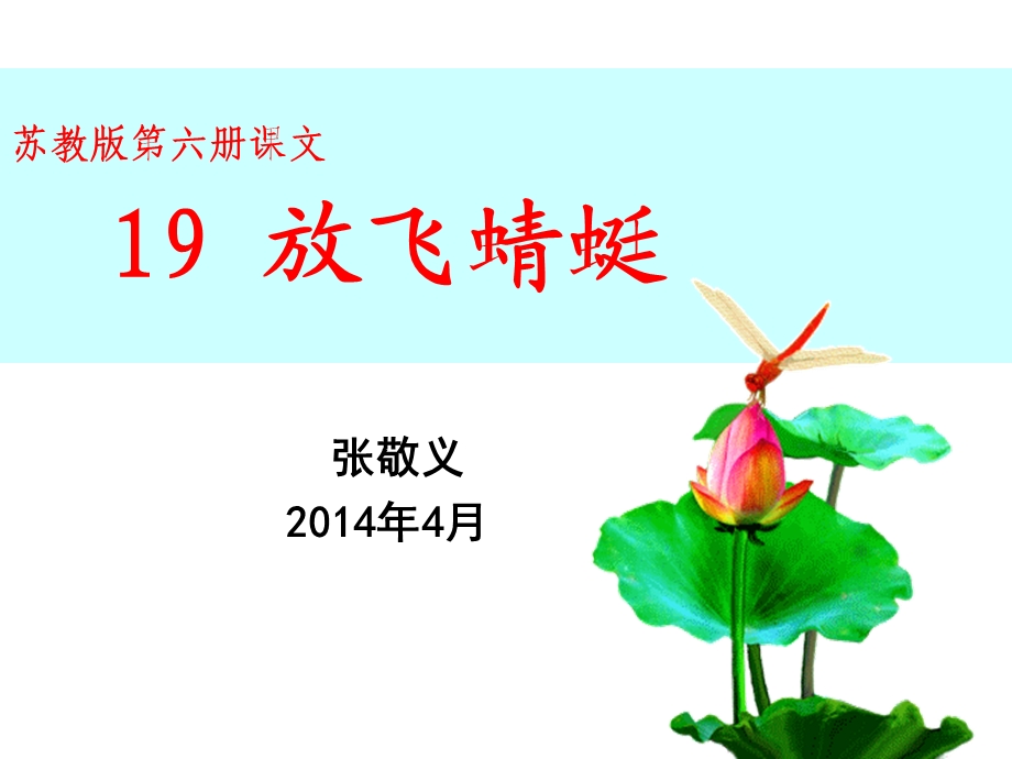 三下19放飞蜻蜓.ppt_第1页