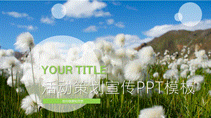 清新活动策划宣传PPT模板.pptx