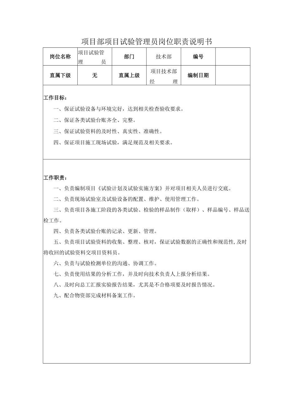 试验员岗位职责.docx_第1页