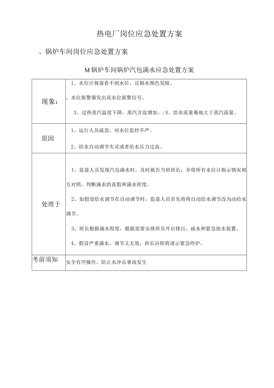 热电厂应急处置方案.docx_第1页