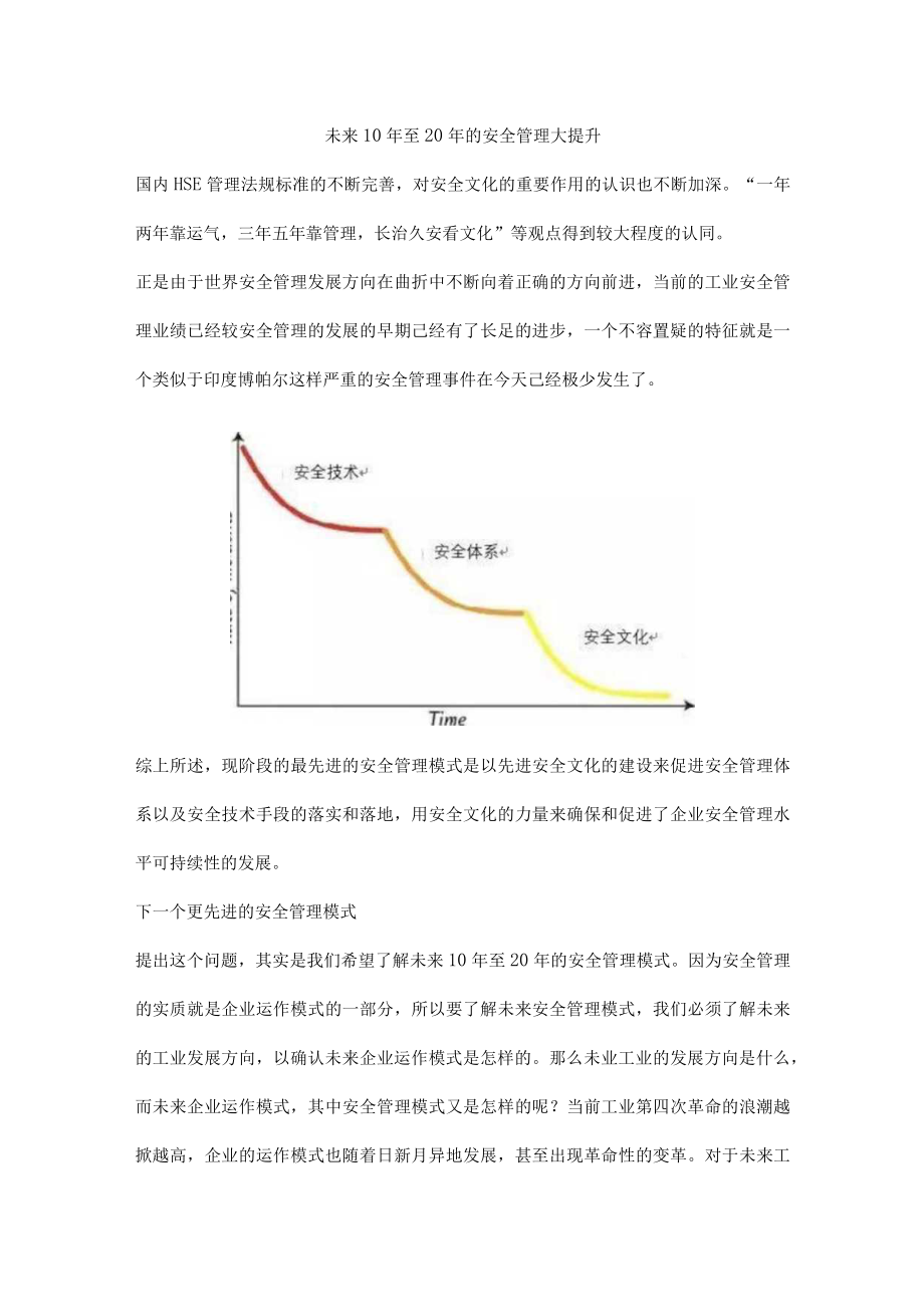 未来10年至20年的安全管理大提升.docx_第1页