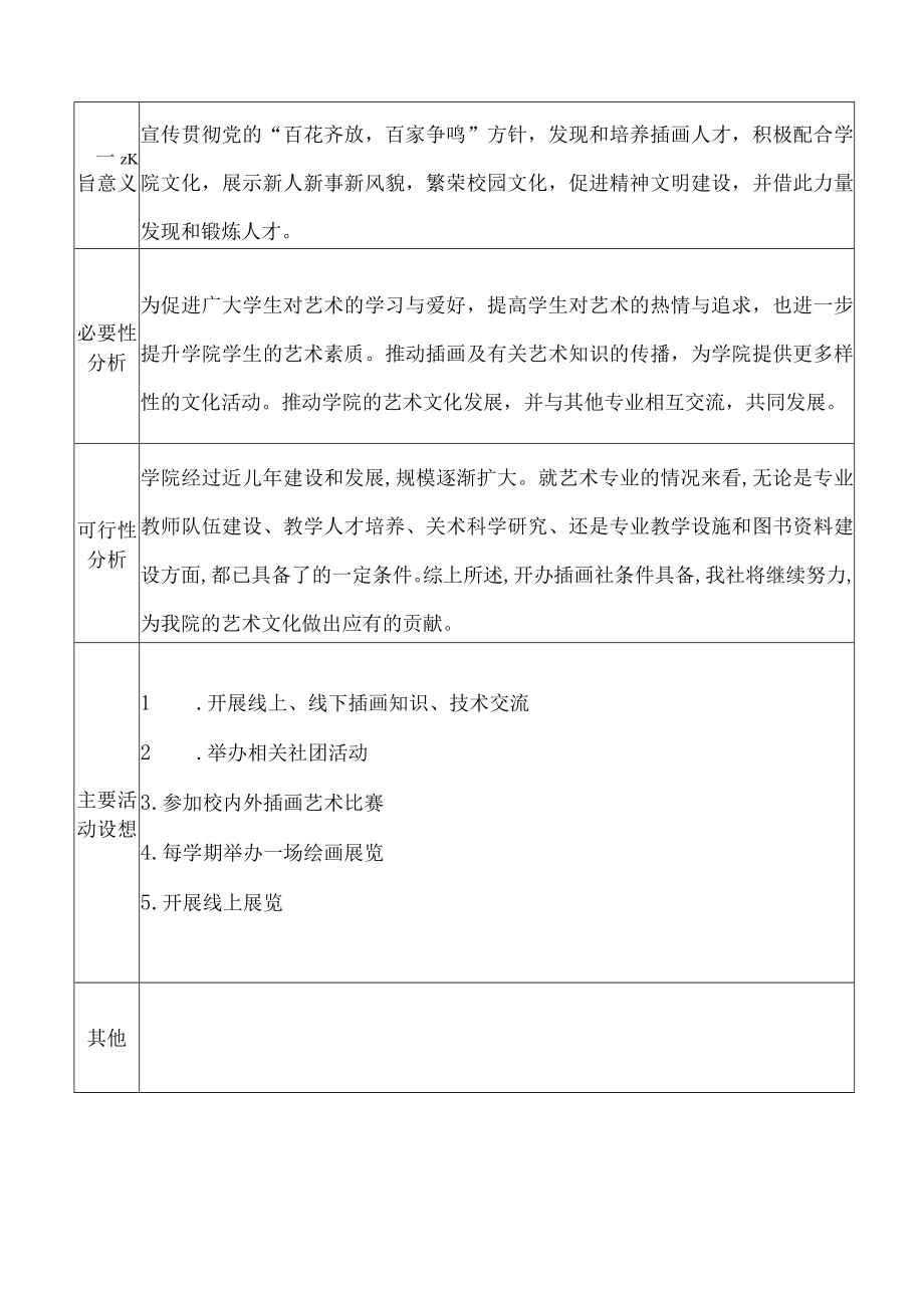 贤江艺术与体育学院社团成立申请表.docx_第2页