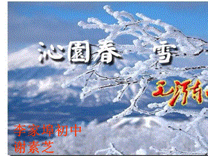 沁园春雪(教案).ppt