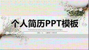 小清新个人简介PPT模板.pptx