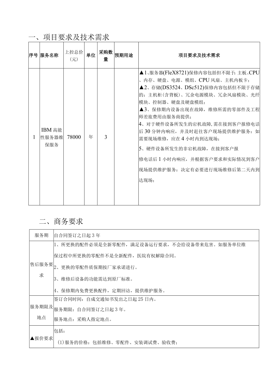 IBM高能性服务器维保服务.docx_第3页