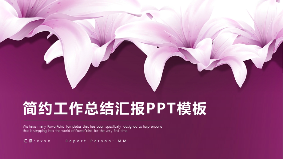 简约工作总结工作汇报PPT模板2.pptx_第1页