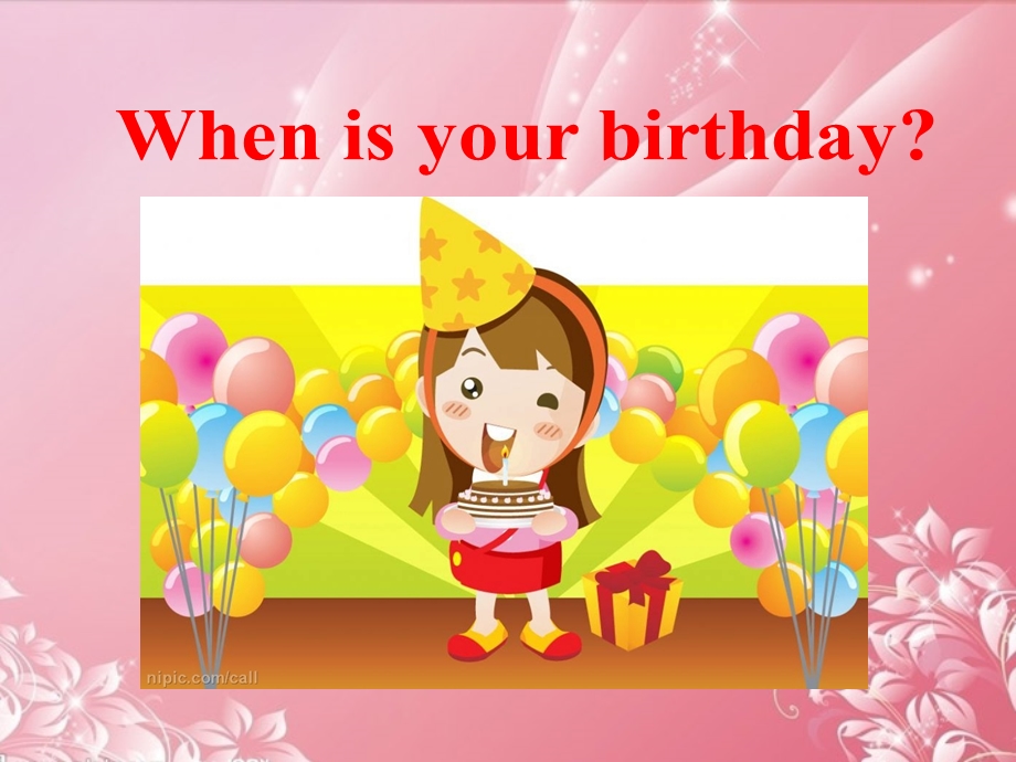 七年级英语上册Unit8WhenisyourbirthdaySectionA-1.ppt_第3页