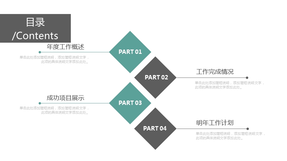 简约大气工作述职报告终总结PPT模板.pptx_第2页