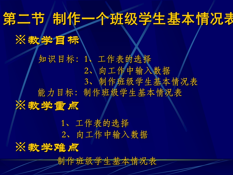 制作一个班级学生基本情况表.ppt_第1页