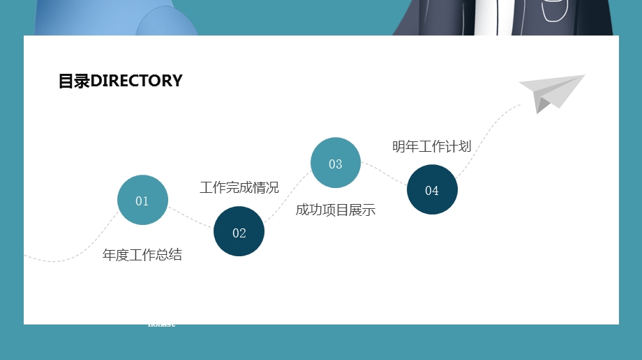 简约时尚商务合作汇报PPT模板.pptx_第2页