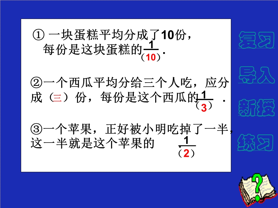 人教版三年级数学上册比较分数的大小课件.ppt_第2页