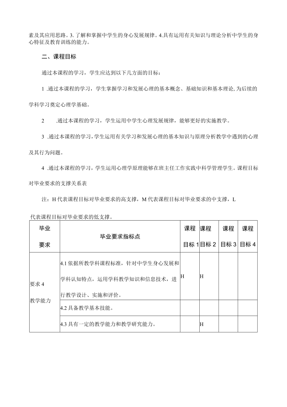 《中学心理学基础》课程教学大纲.docx_第2页