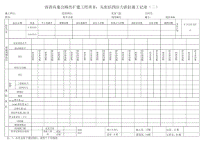 检表616 先张法预应力张拉施工记录（二）.docx