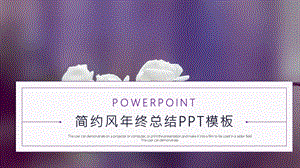 简约风终总结PPT模板 .pptx