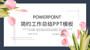 简约清新工作总结汇报PPT模板 1.pptx