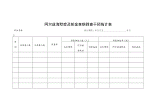 阿尔兹海默症及帕金森病筛查干预统计表.docx