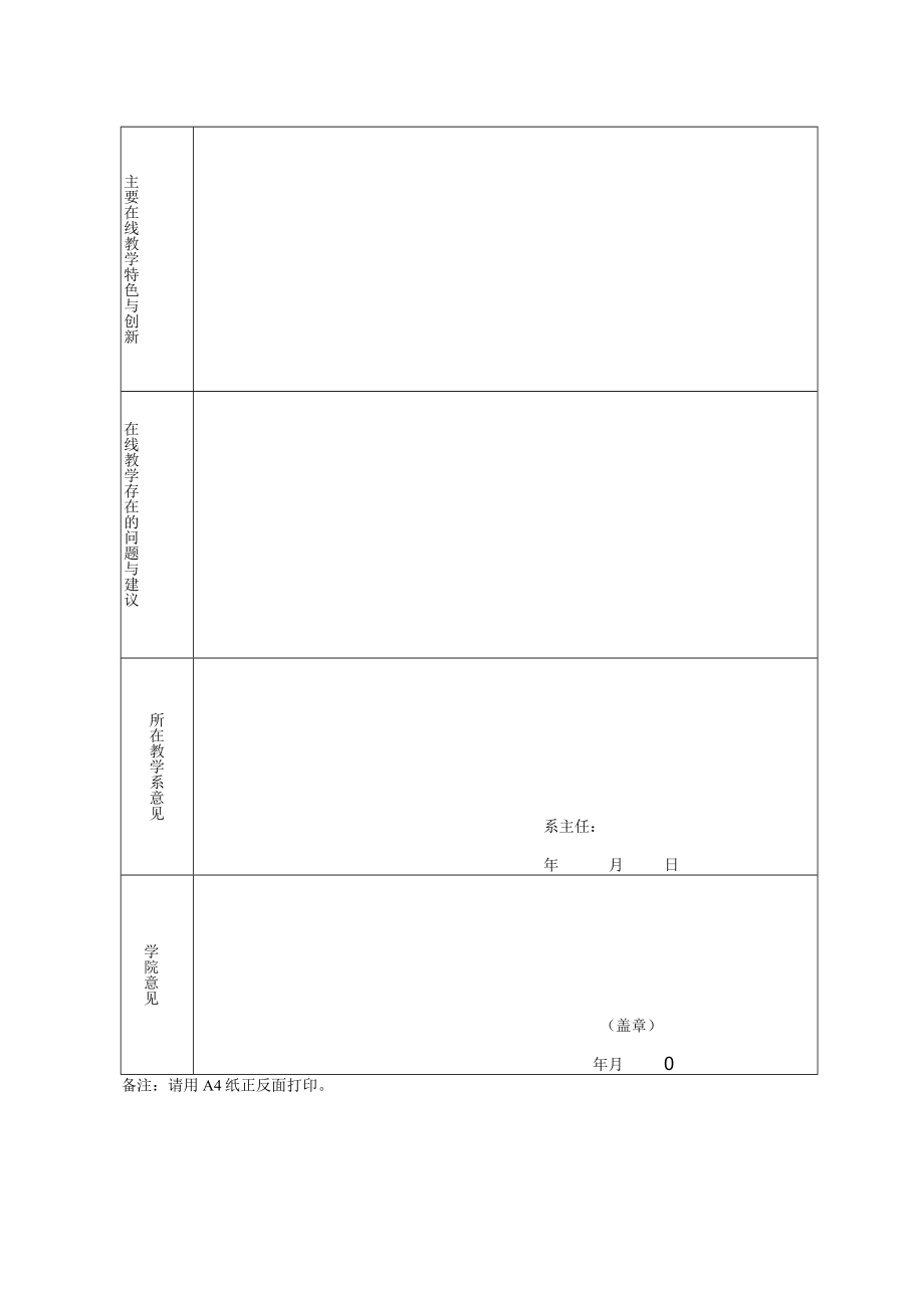 经济管理学院“在线教学示范教师”申报表.docx_第2页