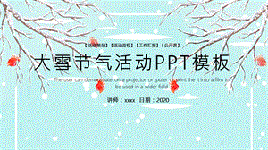 大雪节气活动策划PPT模板 11.pptx