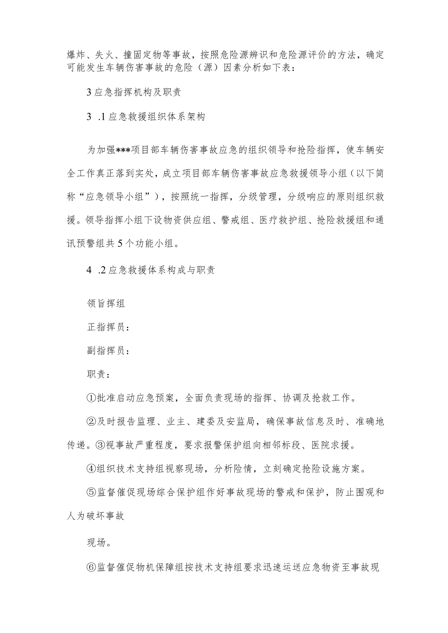 车辆伤害事故专项应急预案.docx_第2页