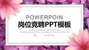 清新个人述职报告岗位竞聘PPT模板.pptx