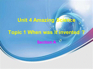 仁爱教材Unit4Topic1SectionA.ppt